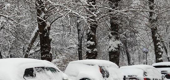 car in the snow